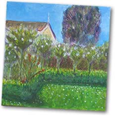 painting of garden